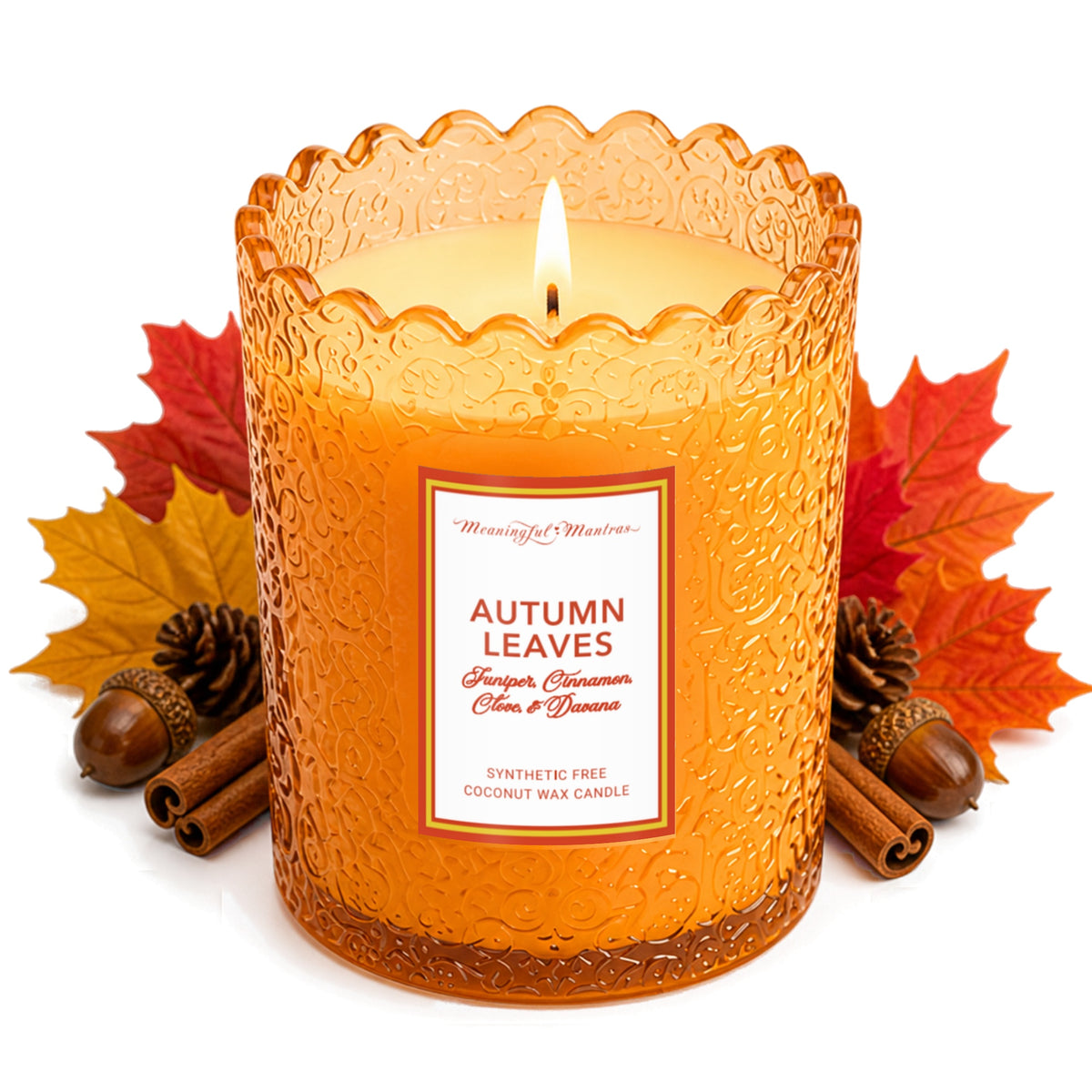 Autumn Leaves Natural Candle 8oz Kaia Collectionimage-alt