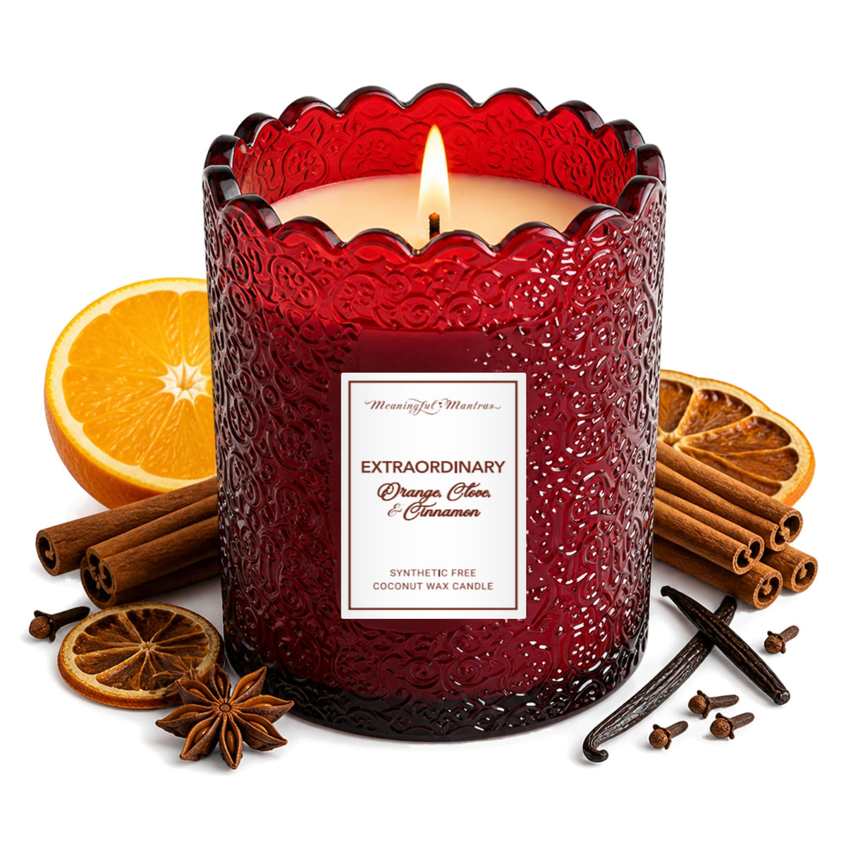 Extraordinary Cinnamon Spice 8oz Natural Candle Kaia Collectionimage-alt