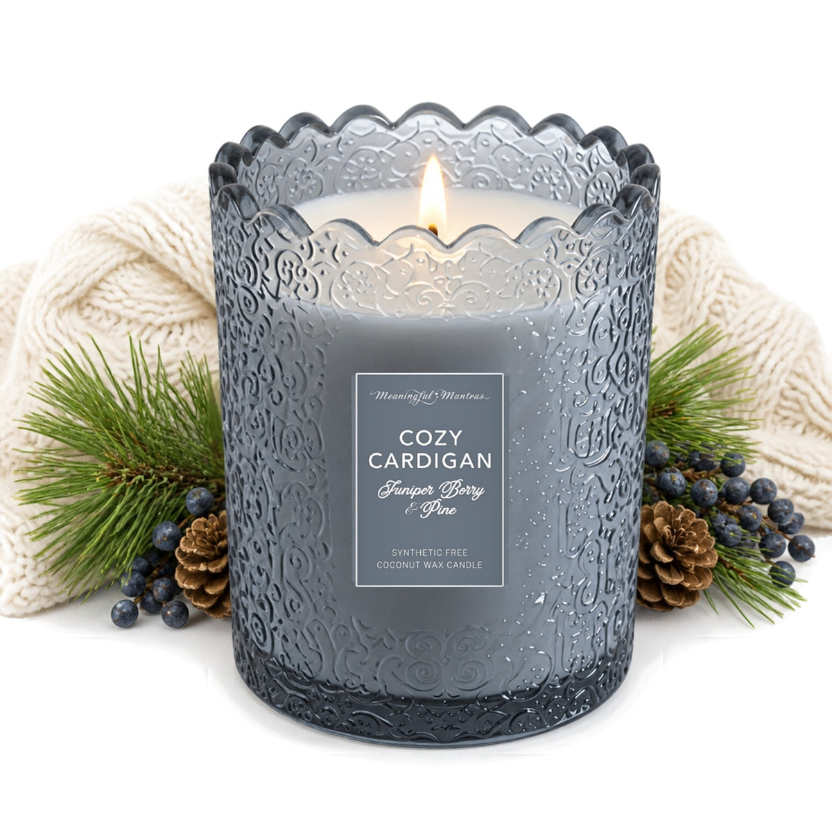 Cozy Cardigan Natural Candle 8oz Kaia Collectionimage-alt