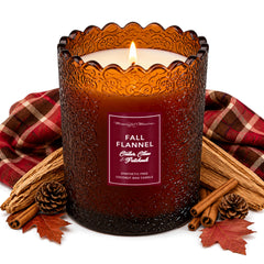 Fall Flannel Natural Candle 8oz Kaia Collectionimage-alt