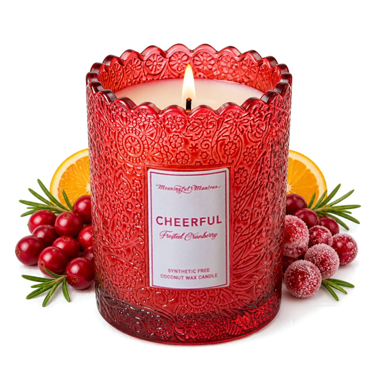 Frosted Cranberry Natural Candle 8oz Kaia Collectionimage-alt