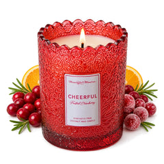 Frosted Cranberry Natural Candle 8oz Kaia Collectionimage-alt
