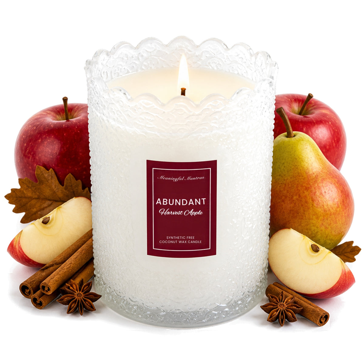 Harvest Apple Natural Candle 8oz Kaia Collectionimage-alt