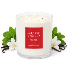Mint & Vanilla Natural Candle 55oz Rosaline Collectionimage-alt