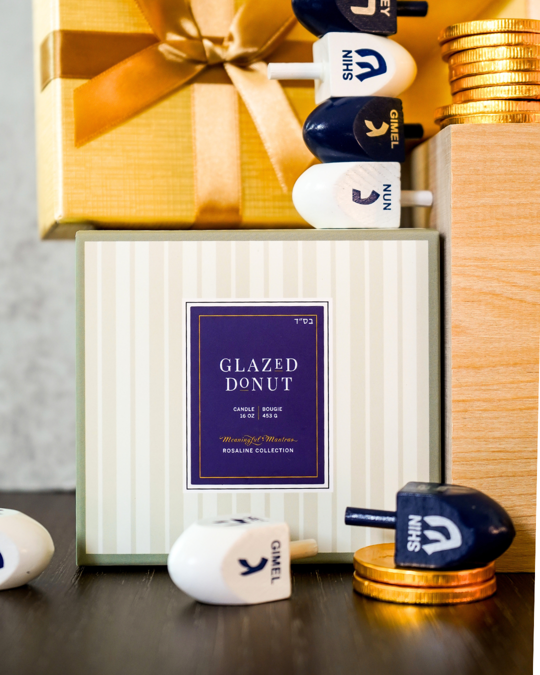 Glazed Donut Natural Candle 16oz 3-Wickimage-alt