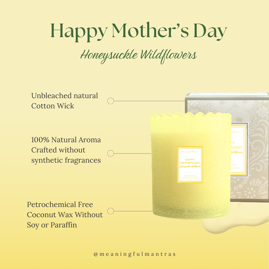 Happy Mother's Day! Honeysuckle Wildflowers Natural Candle 8oz Kaia Collectionimage-alt