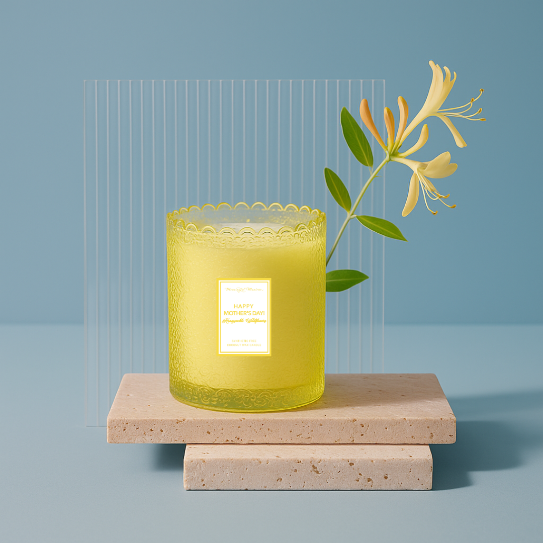 Happy Mother's Day! Honeysuckle Wildflowers Natural Candle 8oz Kaia Collectionimage-alt