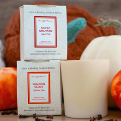 Spiced Orchard Apple Cider Natural Candle 8oz Kaia Collection Refillimage-alt