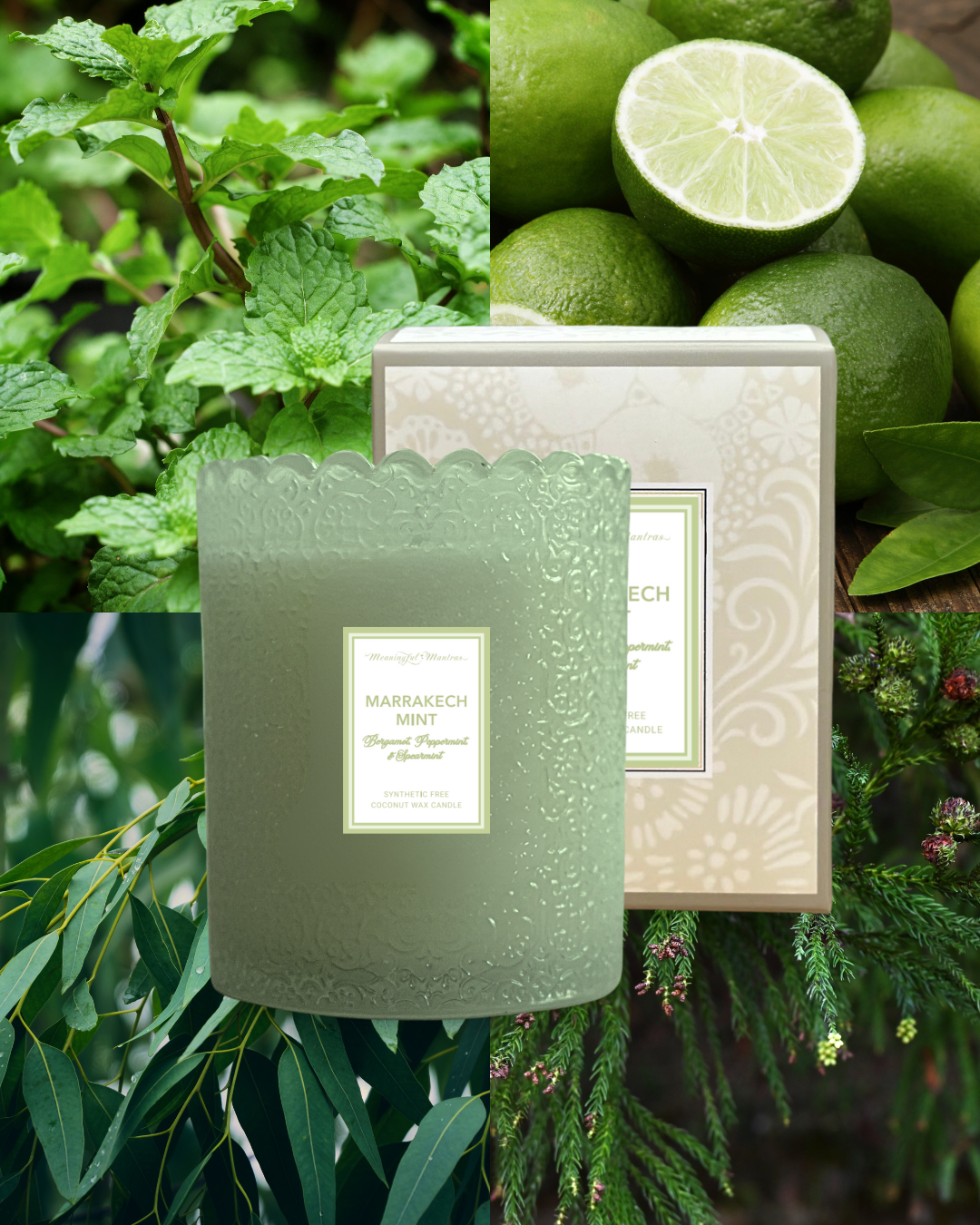 Marrakech Mint Natural Candle 8oz Kaia Collectionimage-alt