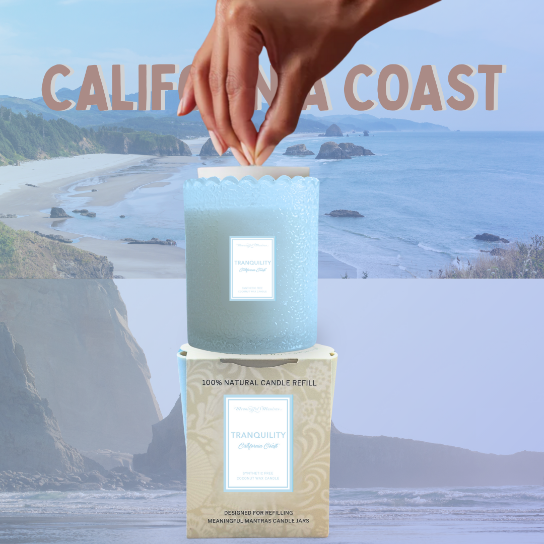 Tranquility California Coast Natural Candle 8oz Kaia Collection Refillimage-alt