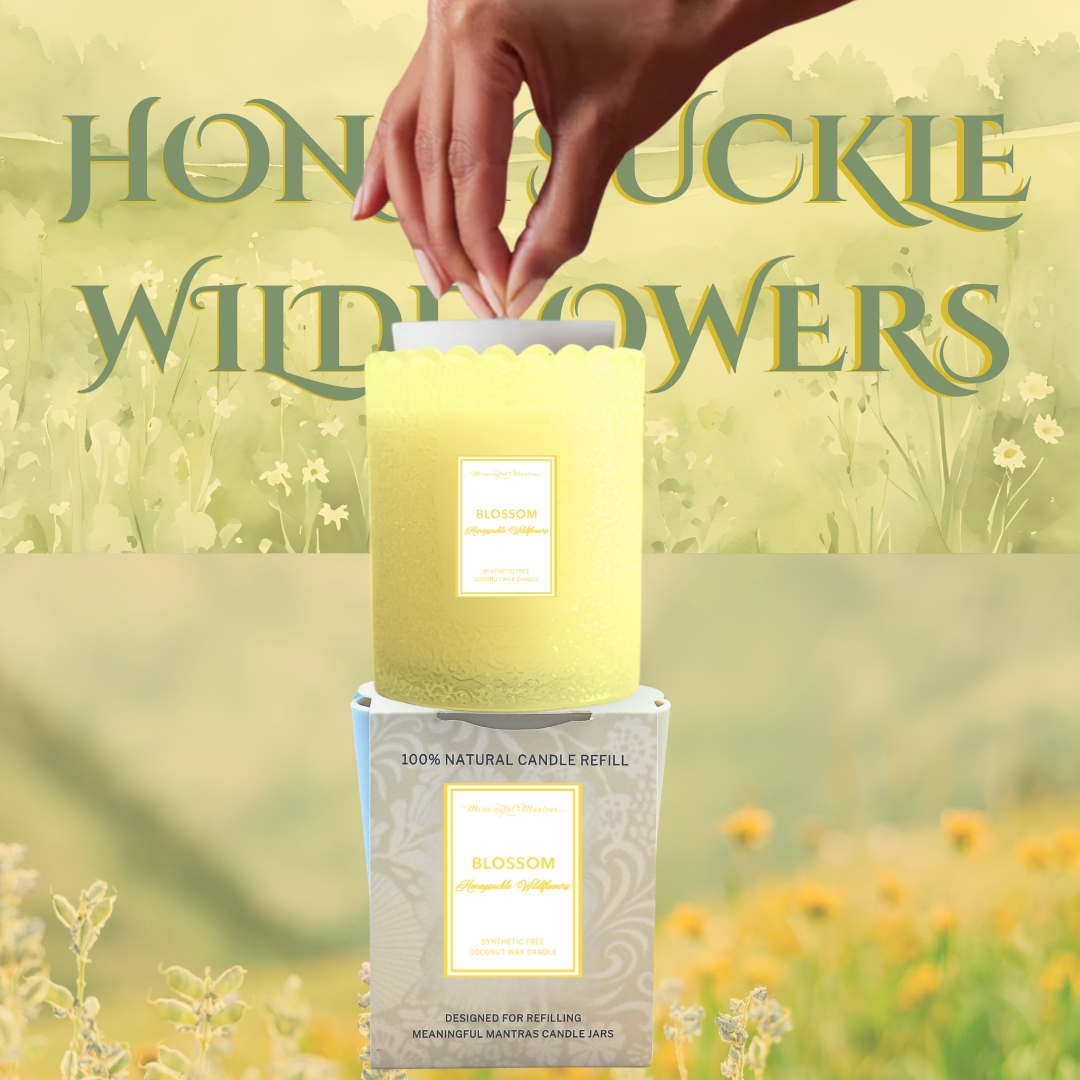 Honeysuckle Wildflowers Natural Candle 8oz Kaia Collection Refillimage-alt