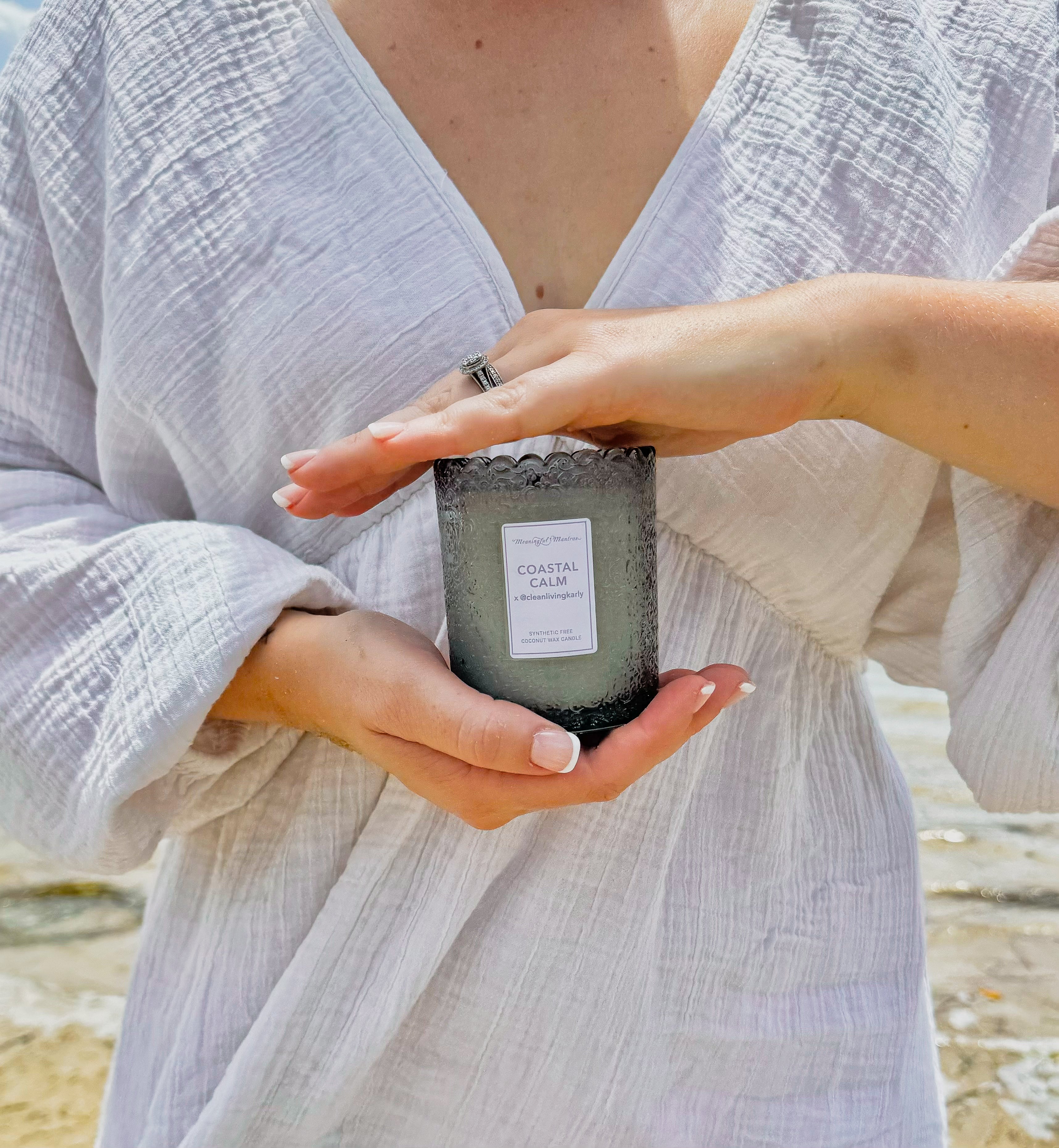 Coastal Calm x @CleanLivingKarly Natural Candle 8oz Kaia Collectionimage-alt