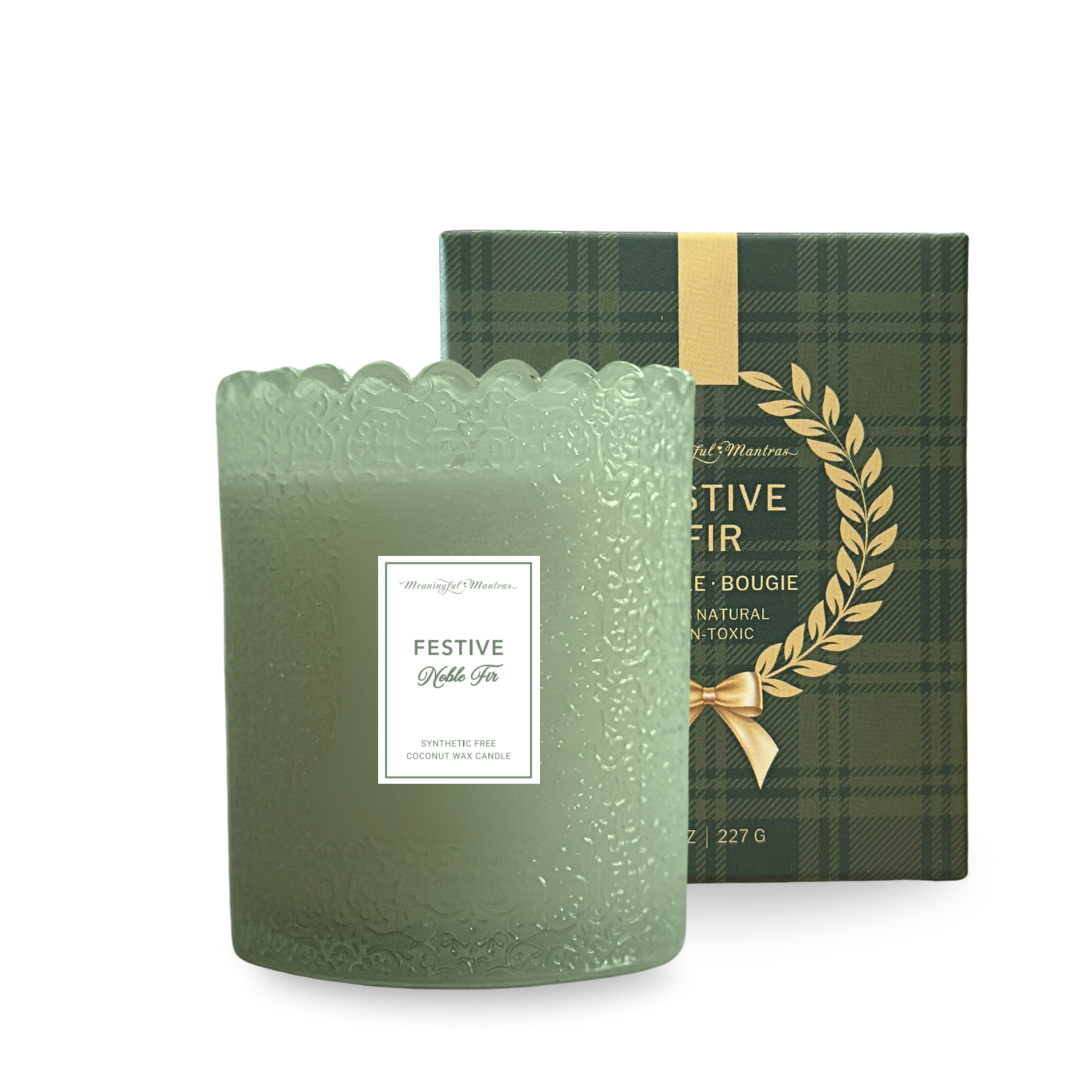 Festive Noble Fir Natural Candle 8oz Kaia Collectionimage-alt