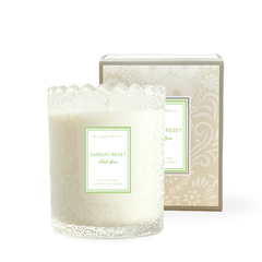 Sunday Reset Fresh Linen Natural Candle 8oz Kaia Collectionimage-alt
