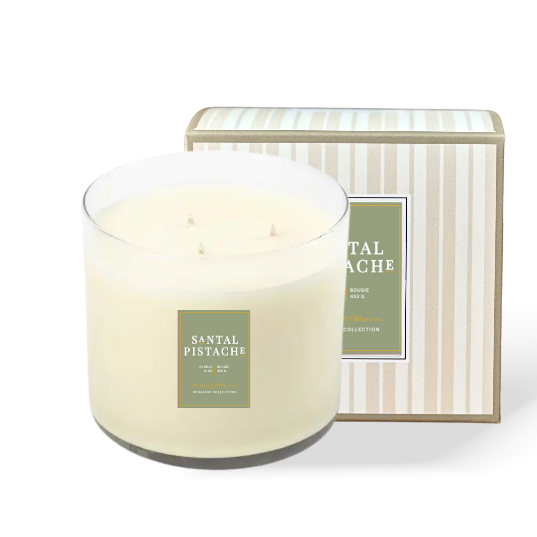 Classic Santal Pistache 3-Wick 16oz Natural Candleimage-alt