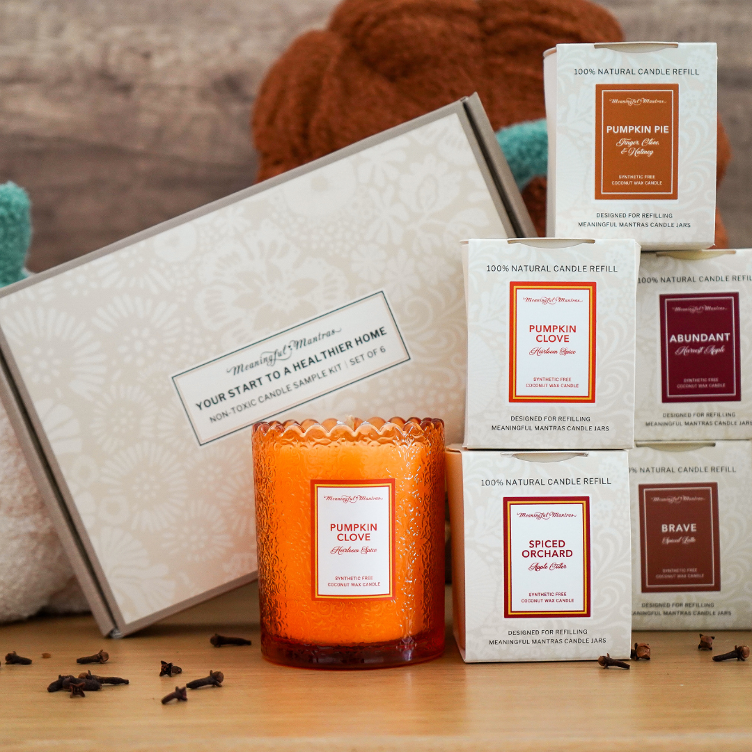 Pumpkin clove candle and refillimage-alt