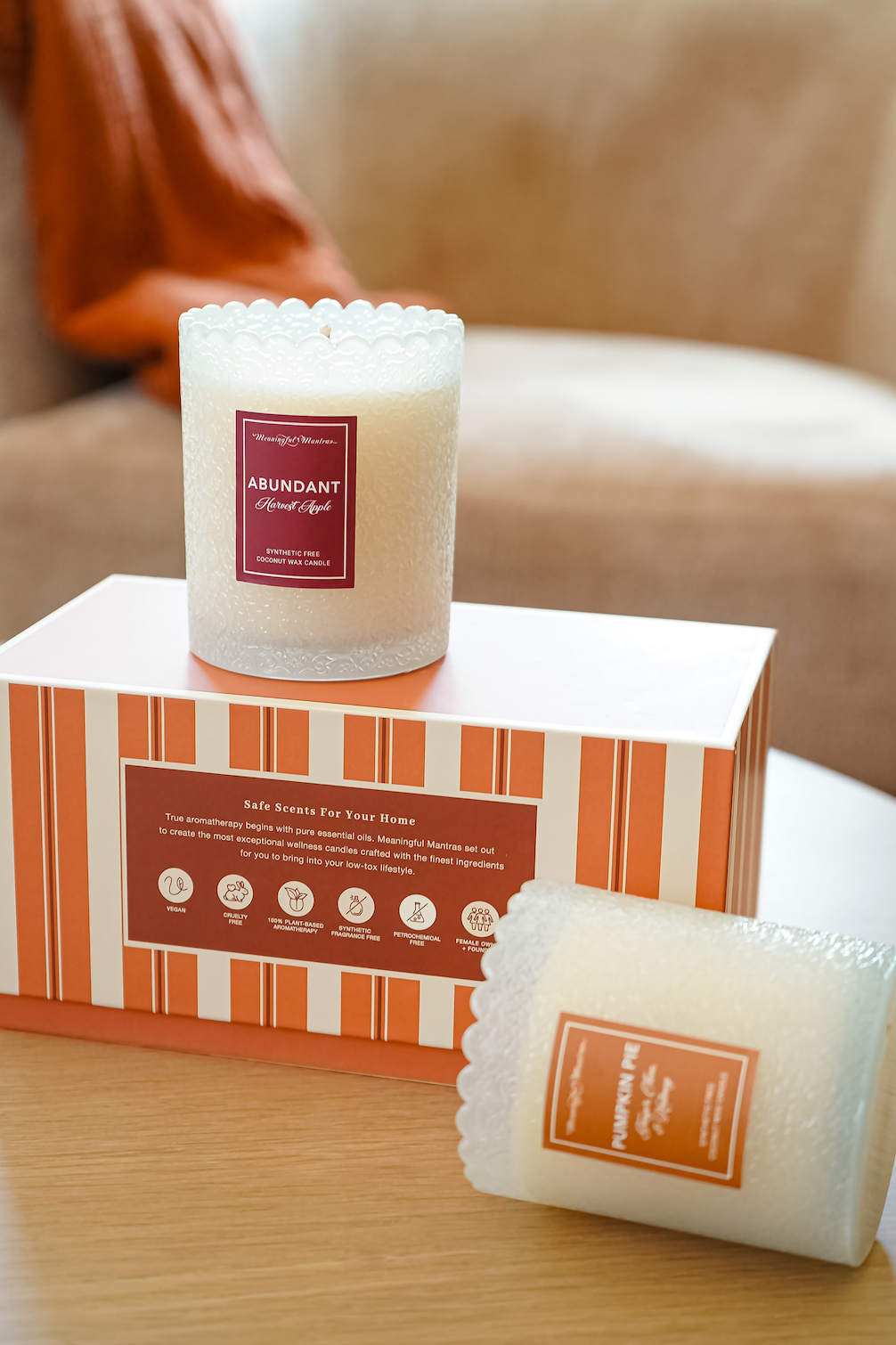 Harvest Apple Natural Candle 8oz Kaia Collectionimage-alt