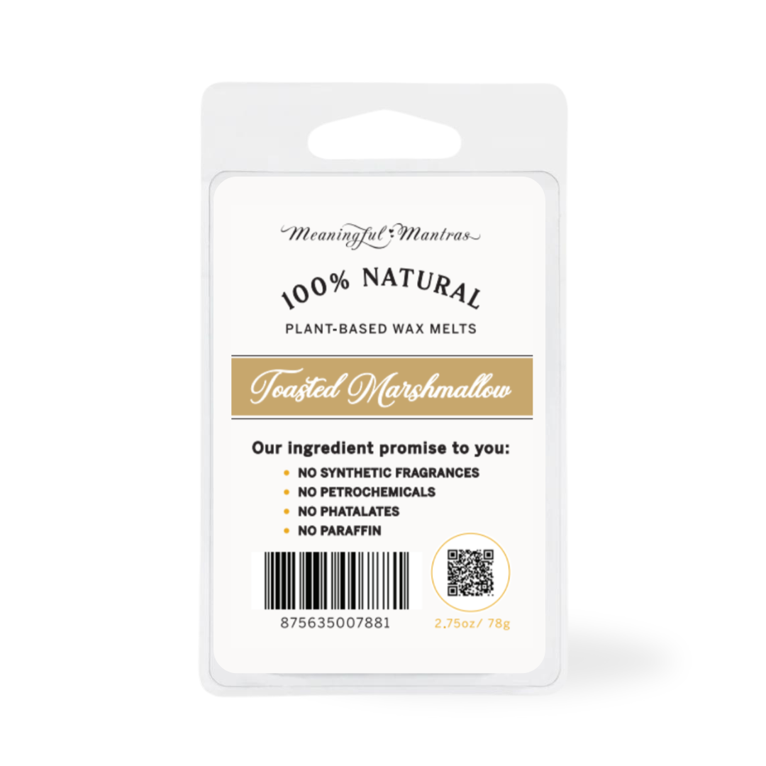 Toasted Marshmallow Plant-Based Wax Melts | Meaningful Mantras
