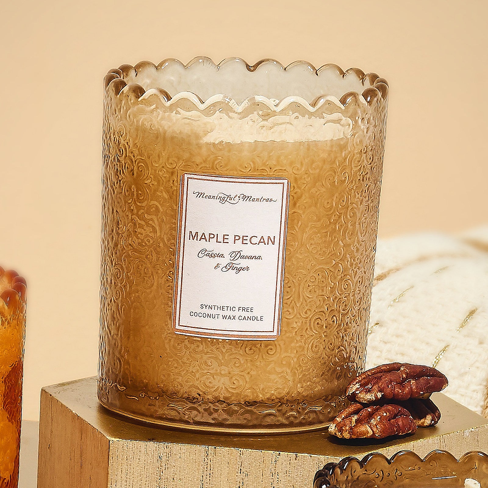 Maple Pecan Natural Candle 8oz Kaia Collectionimage-alt