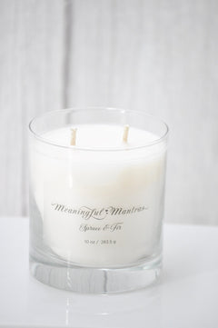 Spruce & Fir 10oz Minimalistic Aromatherapy Candleimage-alt