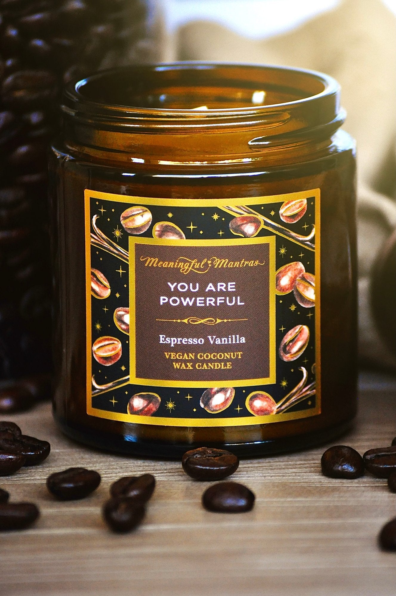 You Are Powerful Espresso Vanilla Mini Candle