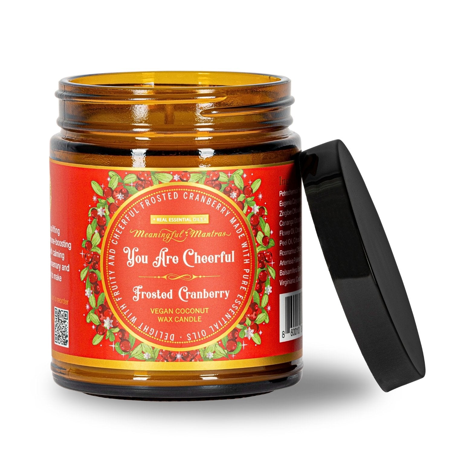 You Are Cheerful Frosted Cranberry Candleimage-alt