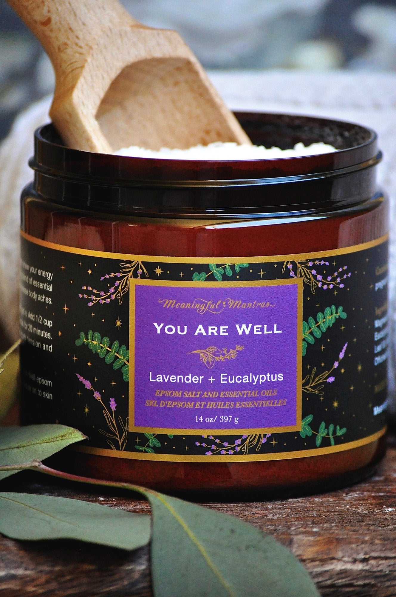 You Are Well Lavender & Eucalyptus 14oz Epsom Saltimage-alt
