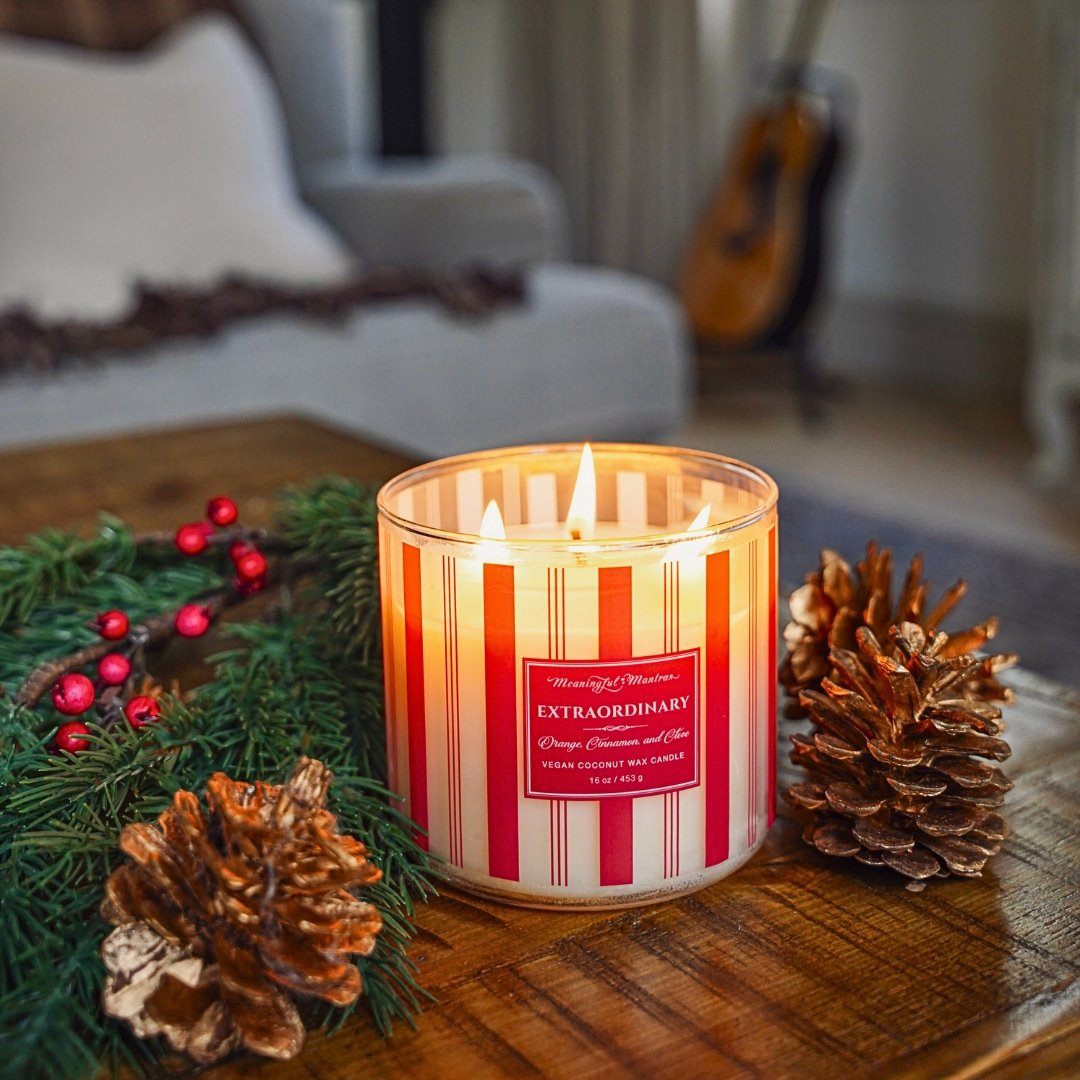 Festive 3-Wick Orange, Cinnamon, & Clove 16oz Candleimage-alt