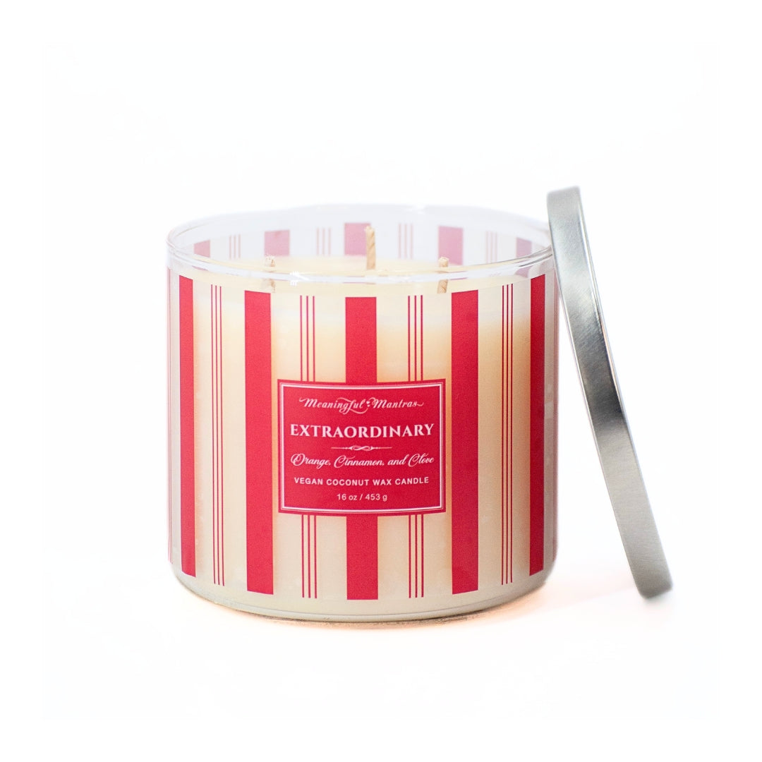 Festive 3-Wick Orange, Cinnamon, & Clove 16oz Candleimage-alt