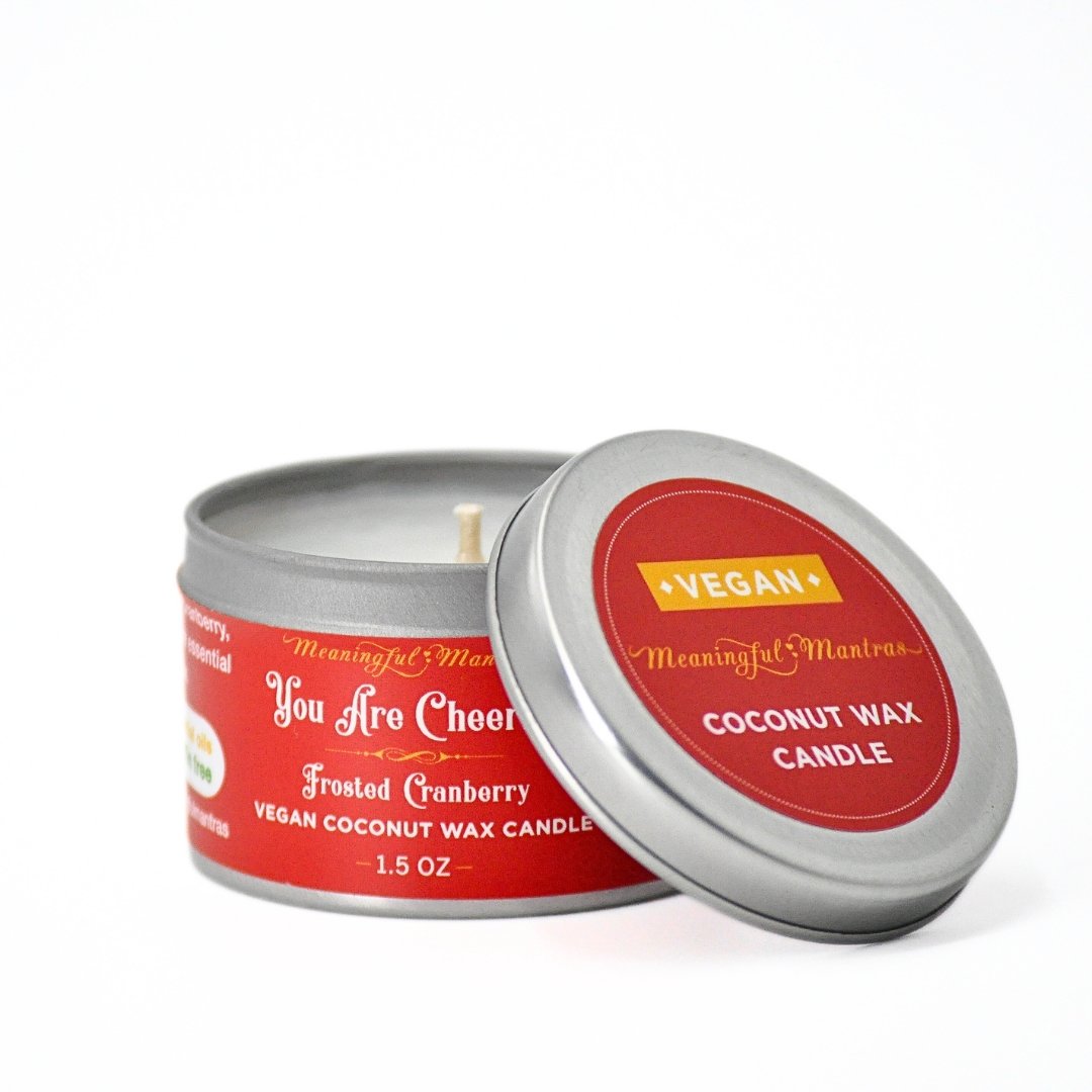 1.5oz Frosted Cranberry Tin Candleimage-alt