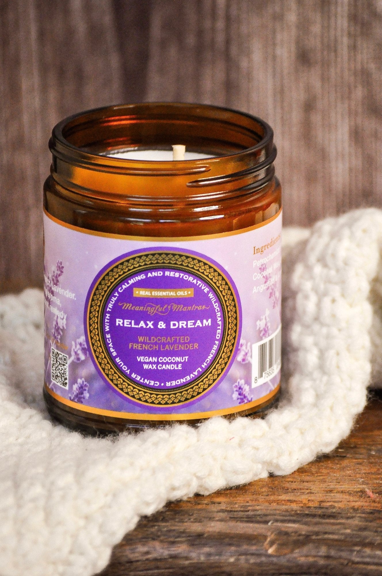 Relax & Dream Wildcrafted French Lavender Candle