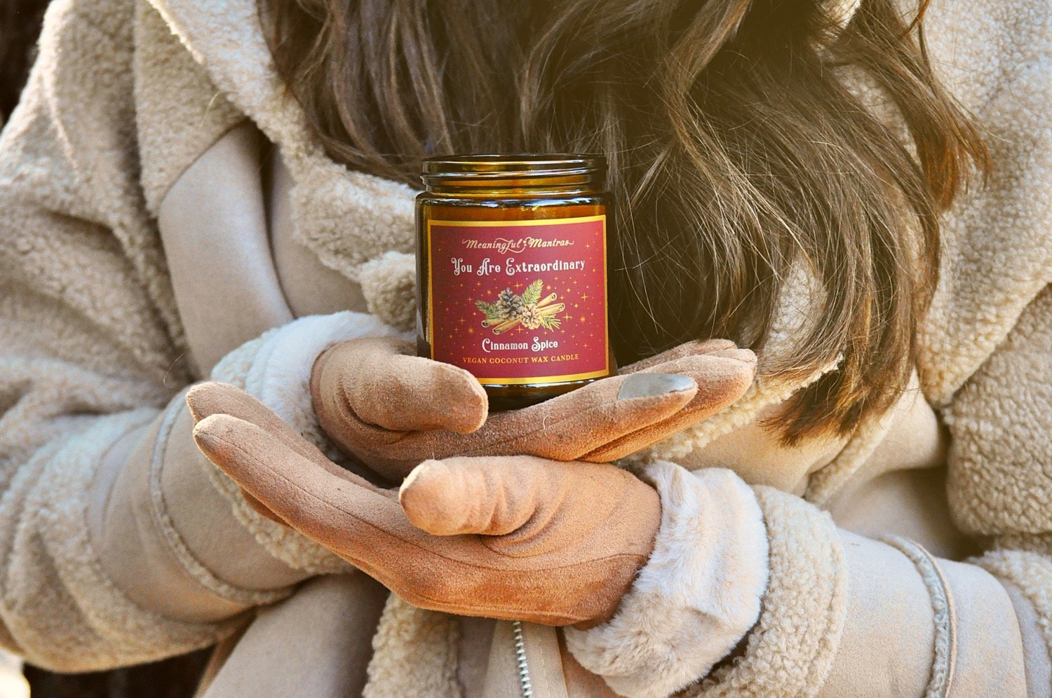 You Are Extraordinary Cinnamon Spice Holiday Aromatherapy Candleimage-alt