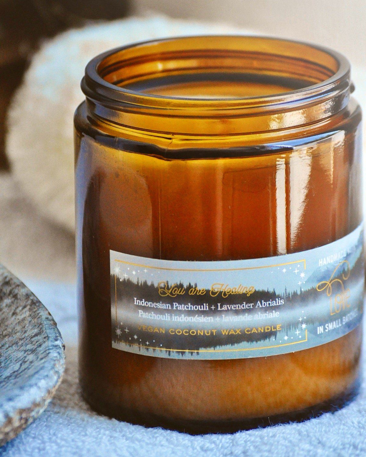 You Are Healing Indonesian Patchouli Lavender Abrialis Candle