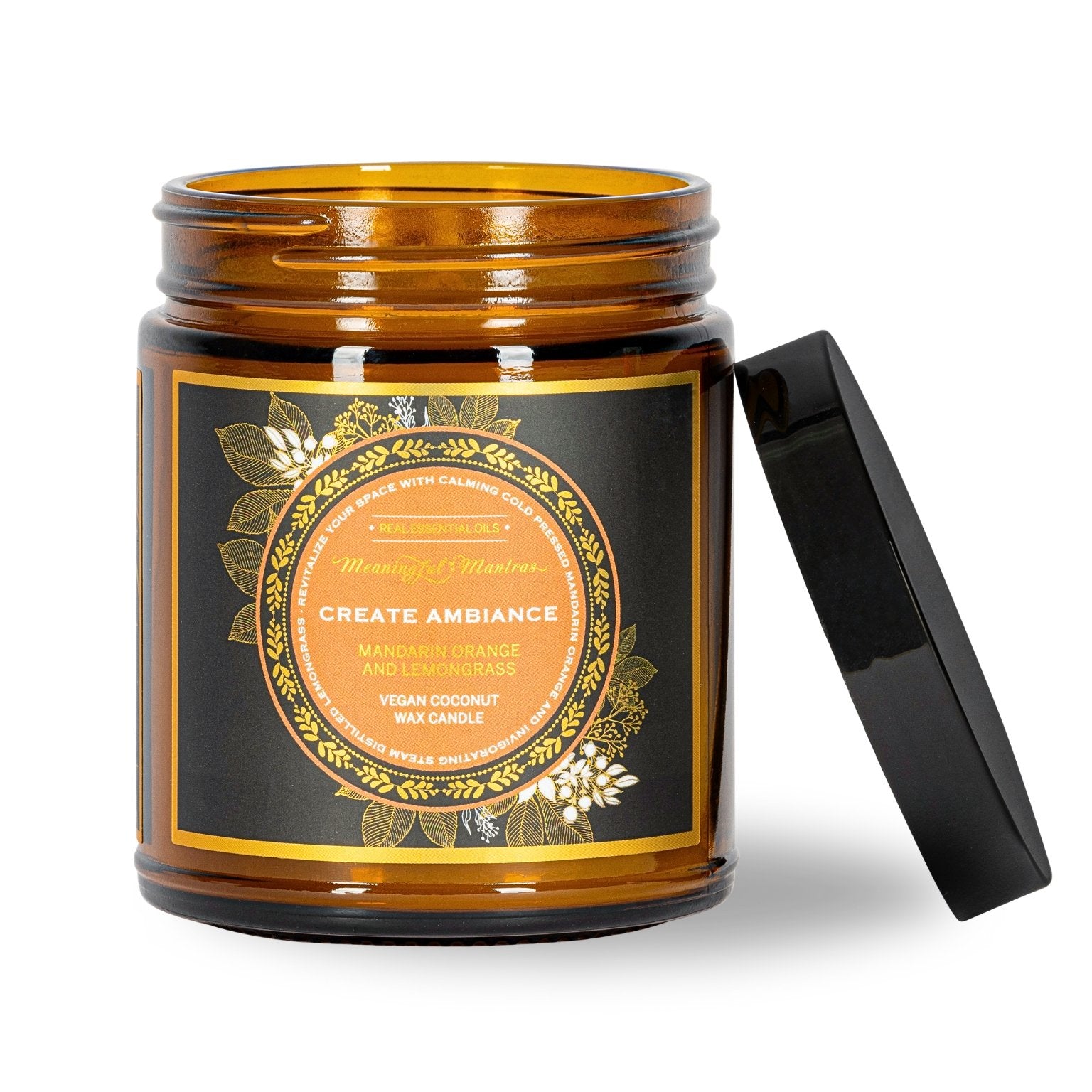 Create Ambiance Mandarin Orange & Lemongrass Candle