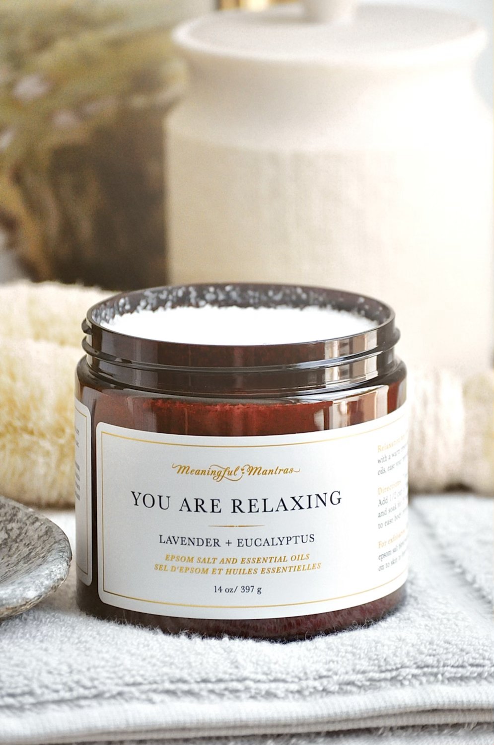 You Are Relaxing Lavender Eucalyptus 14oz Epsom Salt