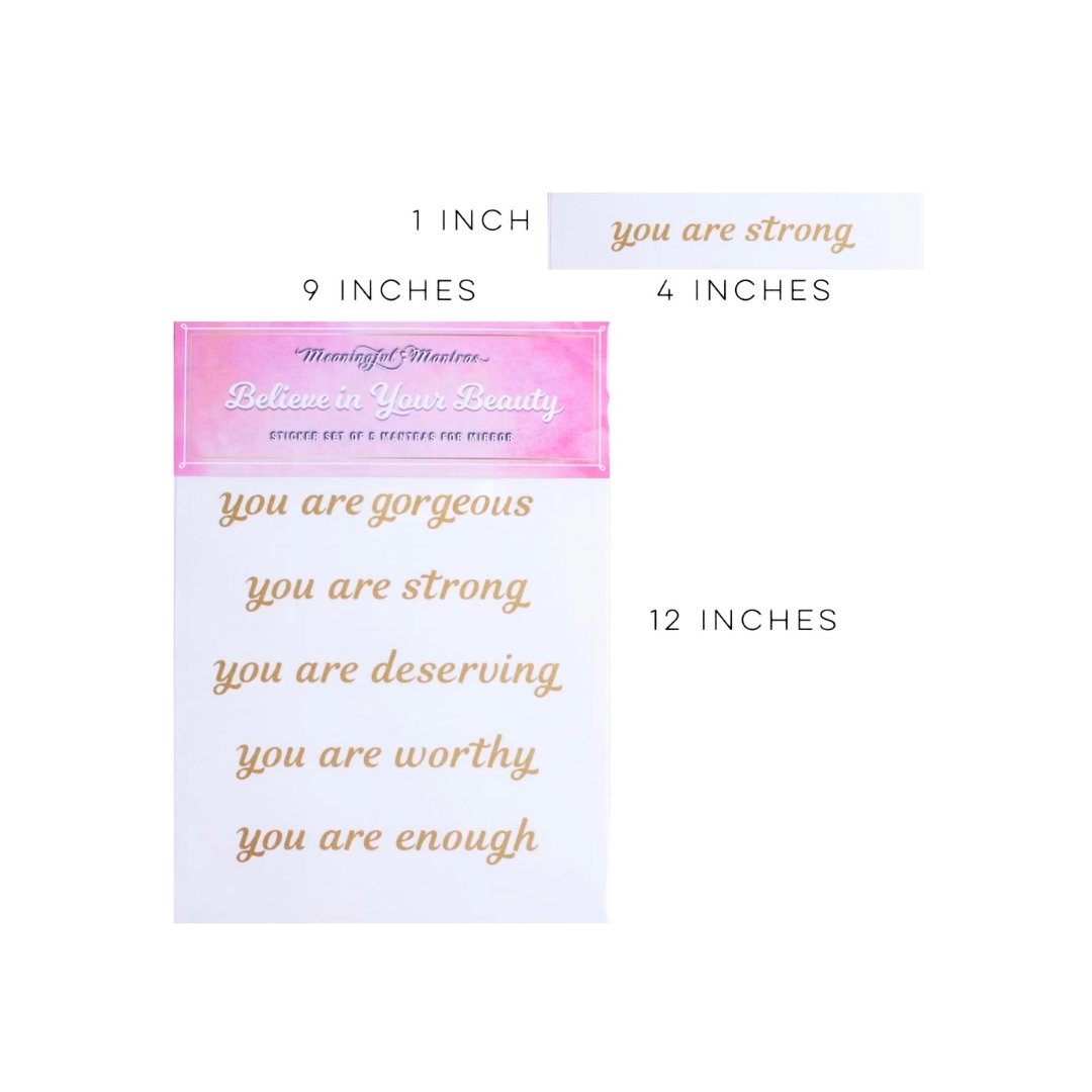 Believe In Your Beauty Peel & Stick Mirror Decalsimage-alt