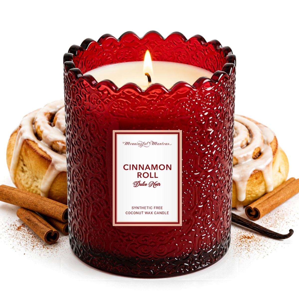 Cinnamon Roll Natural Candle 8oz Kaia Collectionimage-alt