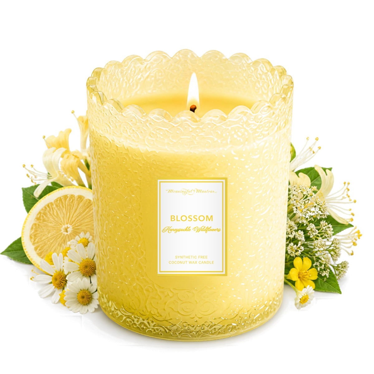 Honeysuckle Wildflowers Natural Candle 8oz Kaia Collectionimage-alt