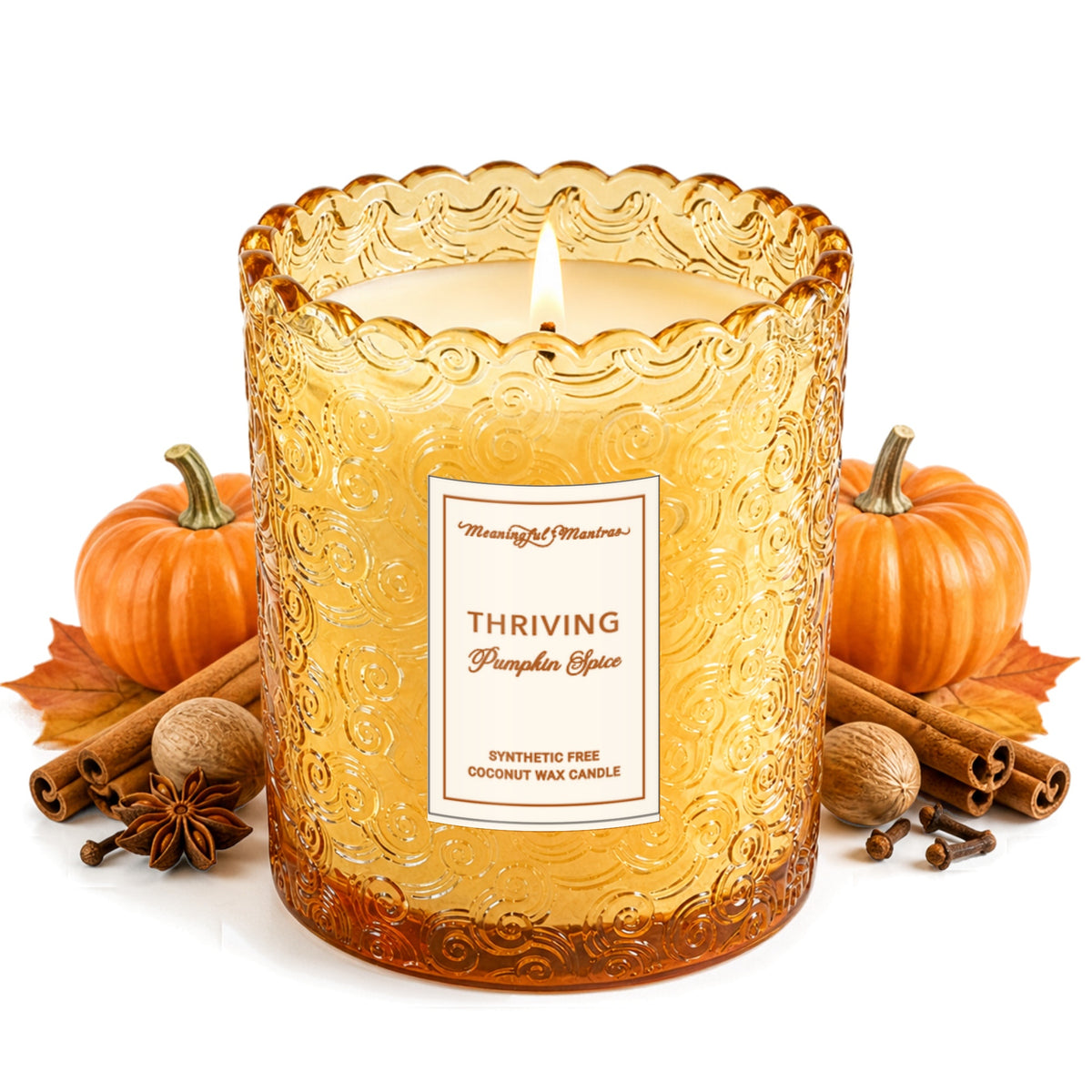 Pumpkin Spice Natural Candle 8oz Kaia Collectionimage-alt
