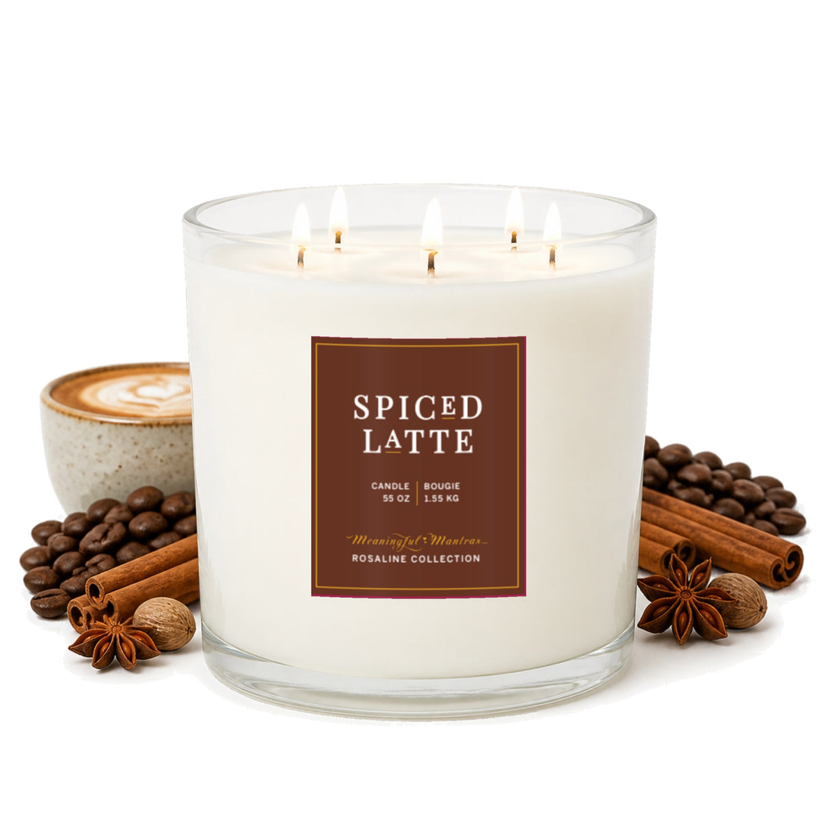 Spiced Latte Natural Candle 55oz Rosaline Collectionimage-alt
