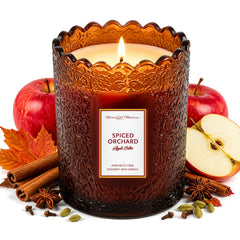 Spiced Orchard Apple Cider Natural Candle 8oz Kaia Collectionimage-alt