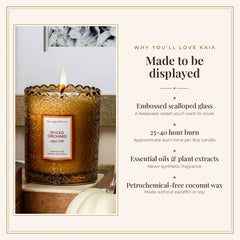 Spiced Orchard Apple Cider Natural Candle 8oz Kaia Collectionimage-alt