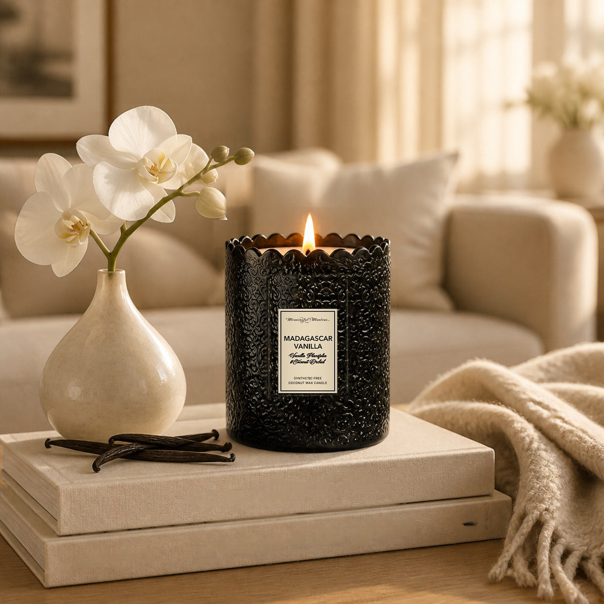 Madagascar Vanilla Natural Candle 8oz Kaia Collectionimage-alt