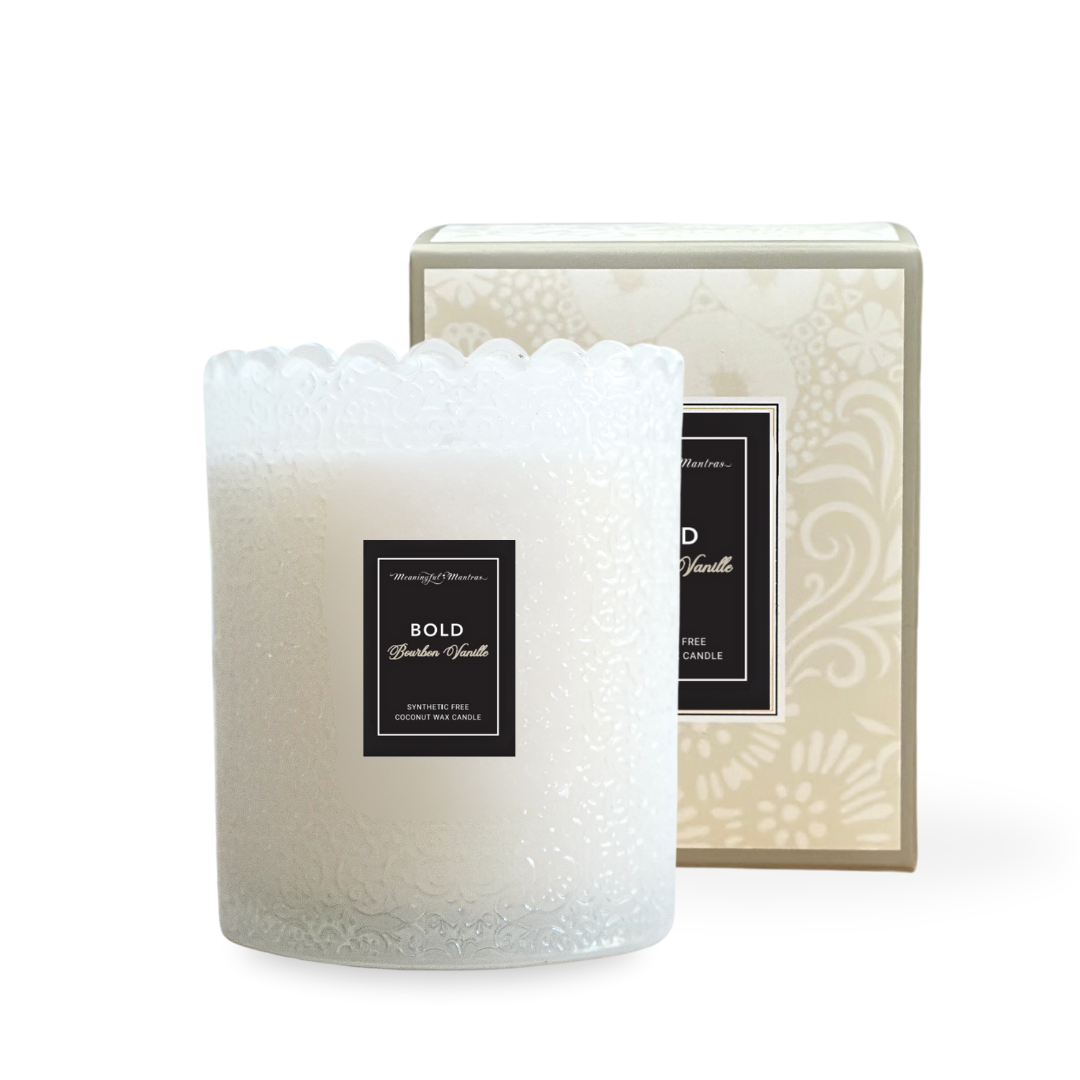 Bold Bourbon Vanille Natural Candle 8oz Kaia Collection