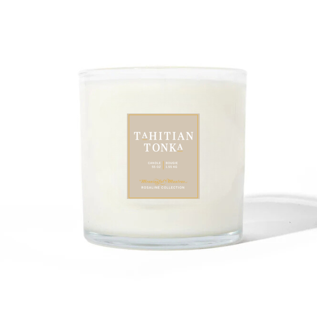 Romance Tahitian Tonka Natural Candle 55oz Rosaline Collectionimage-alt