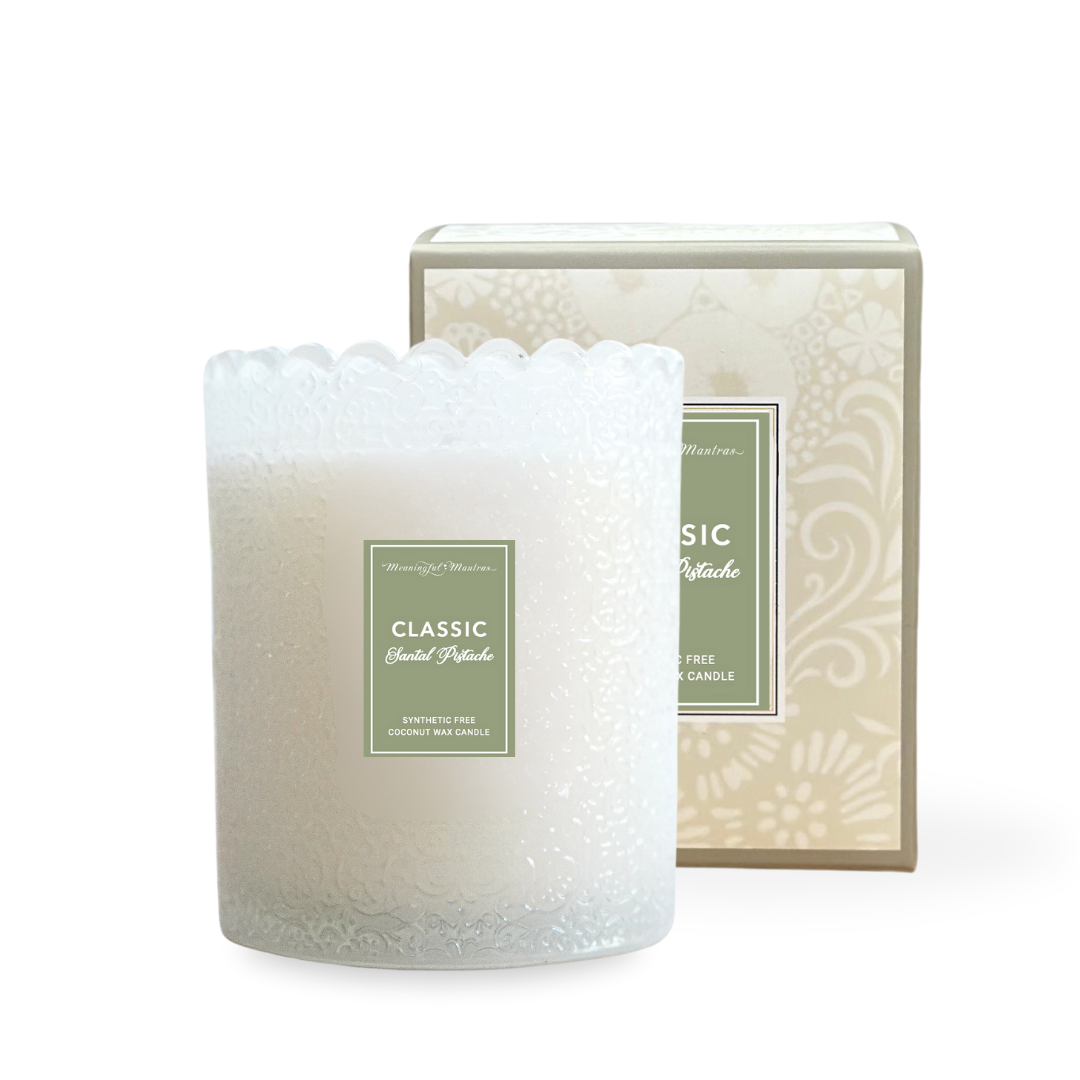 Santal Pistache Natural Candle 8oz Kaia Collection