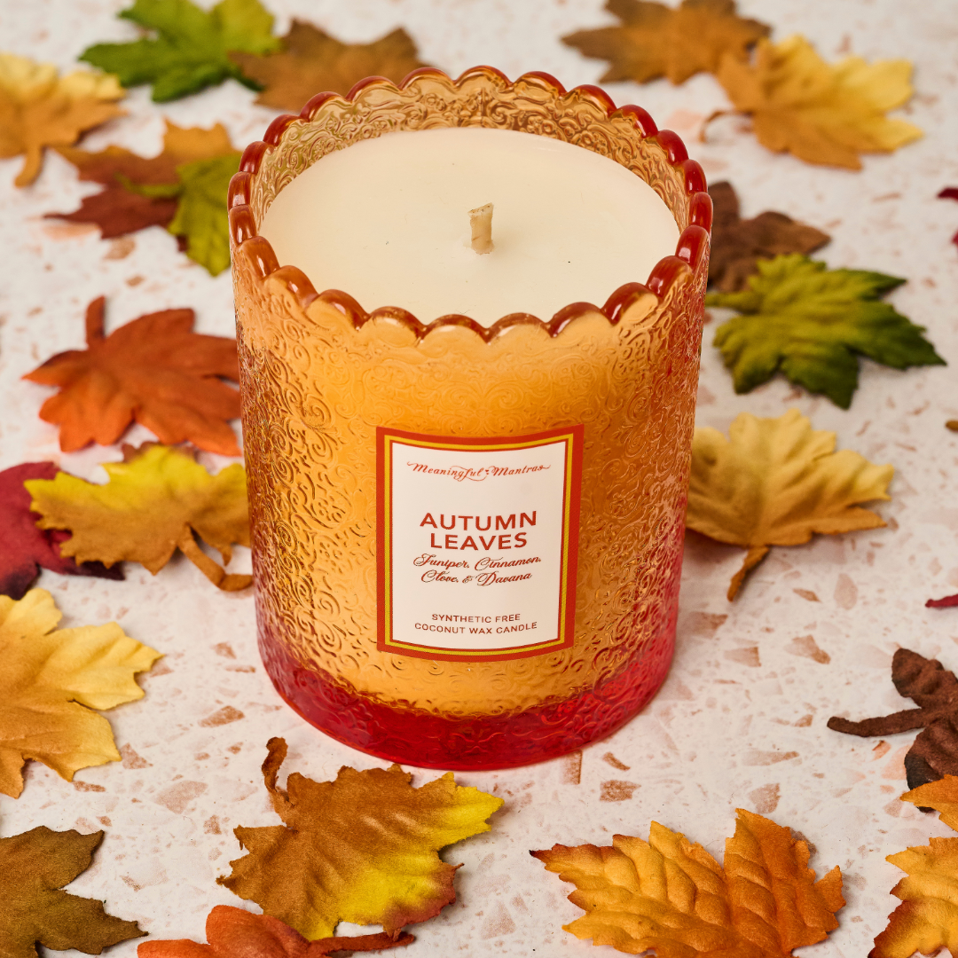 Autumn Leaves Natural Candle 8oz Kaia Collectionimage-alt