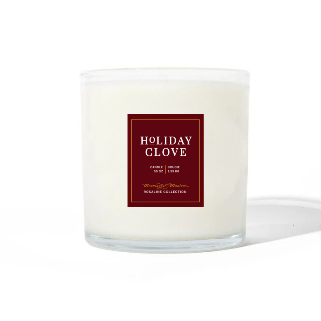 Holiday Clove Natural Candle 55oz Rosaline Collection