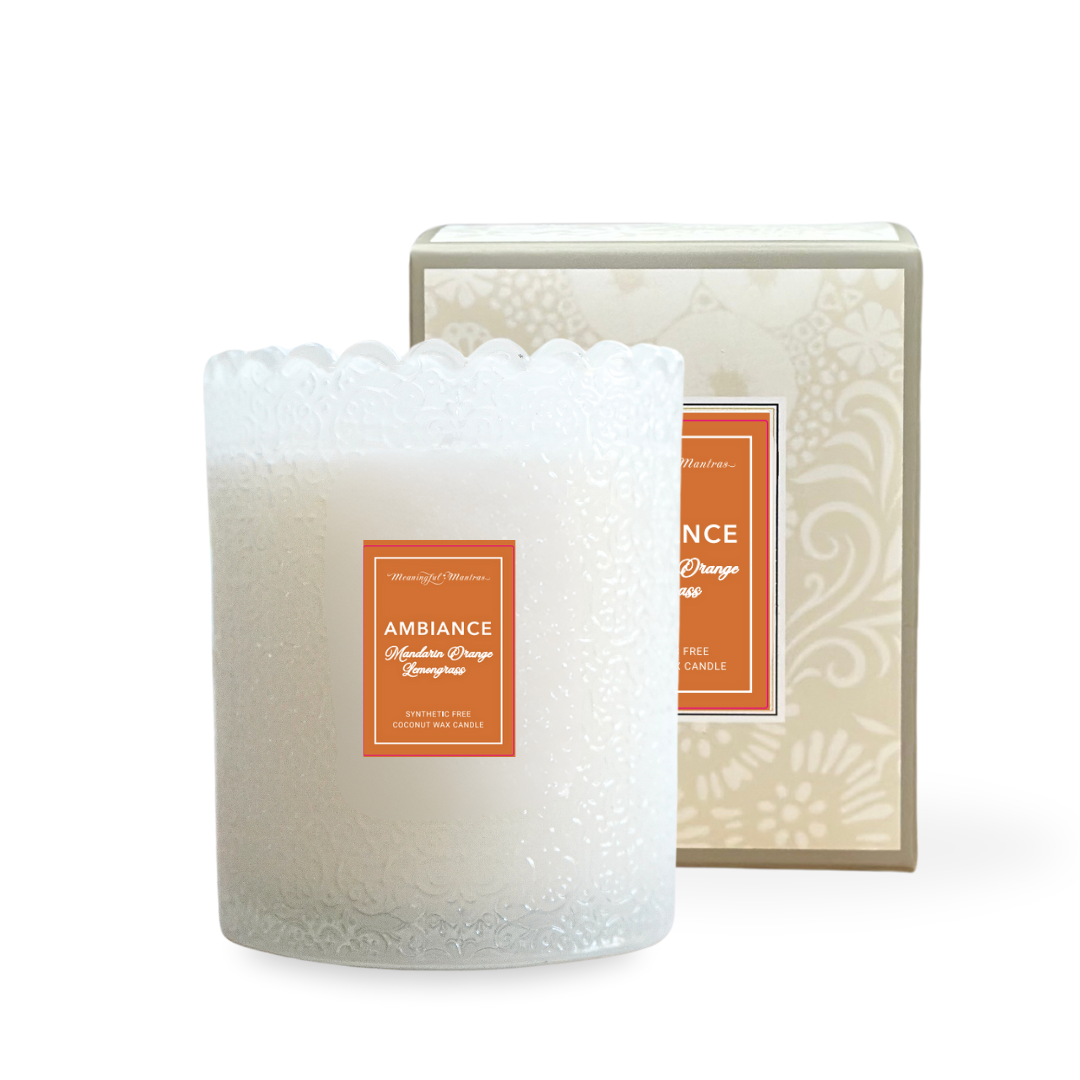 LIMITED! Ambiance Mandarin Orange Natural Candle 8oz Kaia Collectionimage-alt