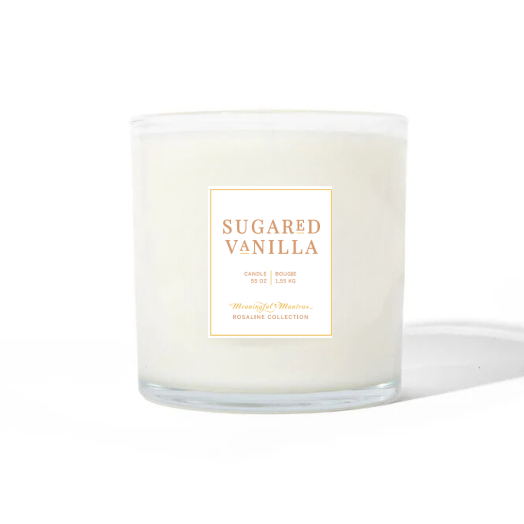 Sugared Vanilla Natural Candle 55oz Rosaline Collection